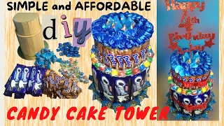 DIY Candy Cake Tower | Candy Tower Ideas | SIMPLE and DETAILED TUTORIAL.