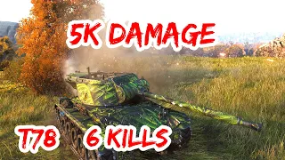 World Of Tanks ✅ T78 5k Damage 6 Kills