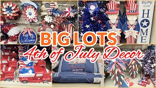 BIG LOTS 4TH OF JULY PATRIOTIC DECOR 2024 SHOP WITH ME