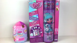 BFF Kristal Doll Review & Cry Babies Icy World Mini Figure Unboxing