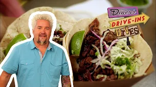 Guy Fieri Eats Pork Sisig Tacos in San Francisco | Diners, Drive-Ins and Dives | Food Network