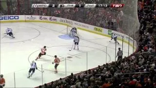 Olli Jokinen goal 2-1 Feb 23 2013 Winnipeg Jets vs Philadelphia Flyers NHL Hockey