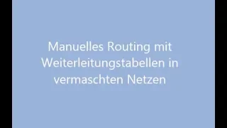 ALT: FiliusTV Manuelles Routing