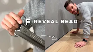 Bye Bye Baseboards! F Reveal Bead by Trim-Tex