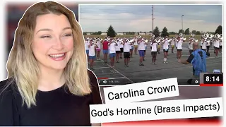 New Zealand Girl Reacts to CAROLINA CROWN "GOD'S HORNLINE" | BRASS IMPACTS | DCI