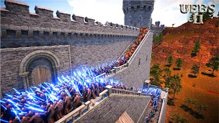 JEDI STAR WARS CONQUER THE GREAT WALL FROM ROMAN EMPIRE | Ultimate Epic Battle Simulator 2 | UEBS 2