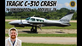 N252DL C-310R Poolville TX 14 Jan 2024