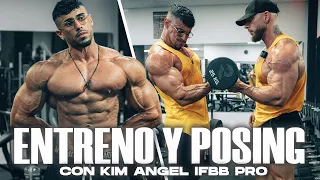 @kimangel entreno BRUTAL de BRAZO + posing | Mauro Fialho IFBB PRO