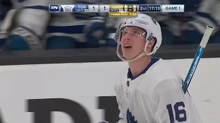 Mitch Marner 2nd Goal of the Playoffs | Game 1 | Toronto Maple Leafs @ Boston Bruins - 4/11/2019