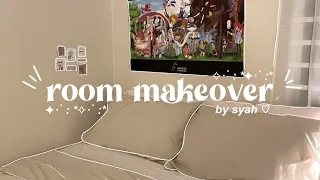 room makeover 2023 🧸♡ minimalist, pinterest & korean inspired (ft ikea, shopee, kaison) ༉‧₊˚.