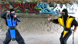 REAL MORTAL KOMBAT - Scorpion vs Sub-Zero FIGHT! (MK Parody)