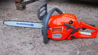 Новая Бензопила. Почему не STIHL, а Husqvarna 130. Первый запуск.