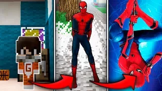 ¡ME CONVIERTO EN SPIDERMAN 😱 TRAS SER MORDIDO POR ARAÑA | SPIDERMAN REALISTA EN MINECRAFT MOD