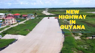 THE NEW HIGHWAY FROM CRANE TO THE DEMERARA HARBOUR BRIDGE