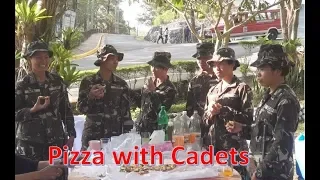 Pizza with PMA Cadets