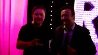 Ricky Gervais meets his Doppelgänger