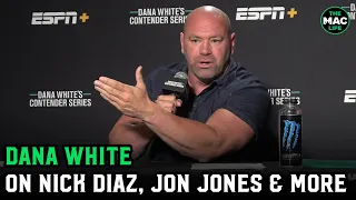 Dana White talks Jon Jones legal issues, Nick Diaz looking incredible and goes off on De La Hoya