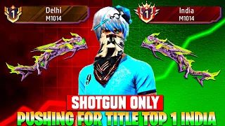 Pushing Top 1 In Shotgun M1014 | Free Fire Solo Rank Pushing With Tips And Tricks | Ep-1