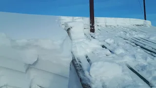 как быстро почистить снег с крыши