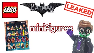 LEAKED Lego Batman Movie Collectible Minifigures Series 2