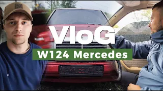 Забираем W124 Mercedes после 2 лет на  СТО | Vlog