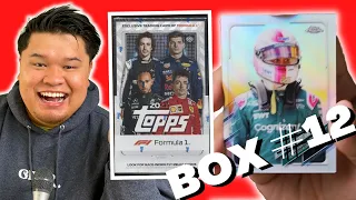 Box #12 2021 F1 Topps Chrome Hobby Box Opening || Last Box In The Case 😩