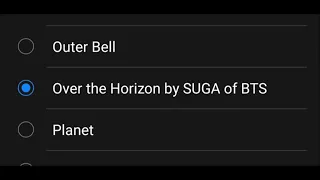 Over the Horizon by SUGA of BTS Ringtone
