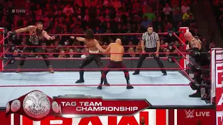 Rollins _ Strowman vs Gallows _ Anderson _ Tag Team Champins