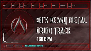 80’s Heavy Metal Drum Track 160 BPM (HQ,HD)