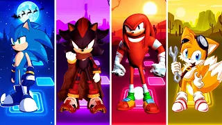 Sonic VS Shadow VS Knuckles VS Tails | Tiles Hop EDM Rush