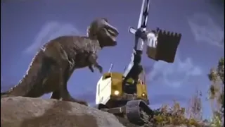 Dinosaurus(1960):Tyrannosaurus vs Excavator(Stock sounds)