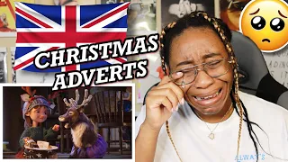 AMERICAN REACTS TO BRITISH CHRISTMAS ADVERTS! 😭