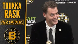 Tuukka Rask on WHY he Retired from Hockey | Bruins Press Conference