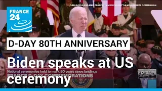 Freedom and democracy ‘always worth dying for’, says Biden at D-Day commemorations • FRANCE 24