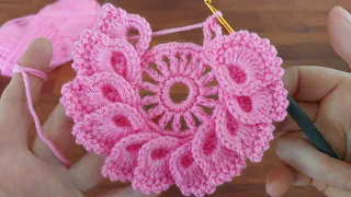 Wonderful Flower Pattern Crochet Description How to make eye catching crochet Tutorial for Beginners