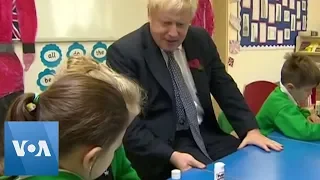 British PM Boris Johnson Visits School Ahead of General Election