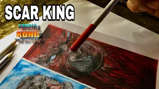 How To Draw Scar King | realistic | Godzilla x Kong The New Empire