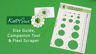 Flower Pro Accessories - Size Guide, Companion Tool & Flexi Scraper Bundle