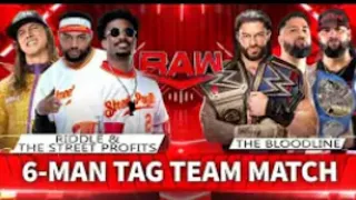 Roman Reigns y Los Usos vs Riddle y los Street Profits WWE Raw 25/07/2022 En Español Latino