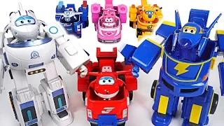 Bad Dinotrux destroy the village! Go! Super Wings transform robot suit Astra, Jerome! - DuDuPopTOY