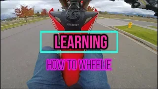 Learning To Wheelie!! 2019 crf 450l
