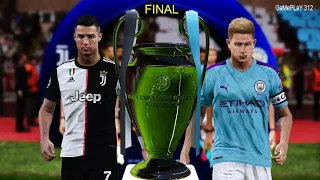PES 2020 - Manchester City vs Juventus - Final UEFA Champions League  Penalty Shootout - Gameplay