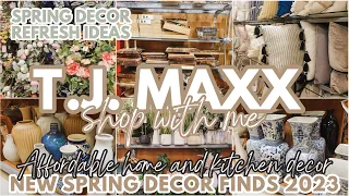 TJ MAXX SPRING DECOR SHOP WITH ME 2023 😍 | AFFORDABLE HOME DECOR REFRESH IDEAS FOR SPRING 2023