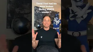 David Yost Broke His Nose In A Bar Fight During Season 1 Of Mighty Morphin Power Rangers #shorts