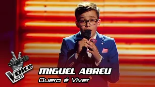 Miguel Abreu - "Quero é Viver" | 1st Live Show | The Voice Kids