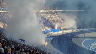 Und trotzdem ham' wa die geileren Fans 💙 - Derby-Choreo & Pyroshow bei Hertha BSC - 1. FC Union