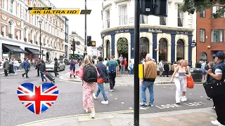 ⁴ᴷ Trafalgar Square, Leceister Square, Chinatown, Central London, UK 🇬🇧 Sights Walking - (HDR Video)