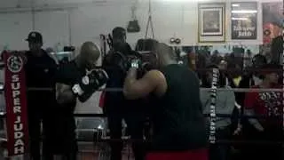 Zab Judah shows off his speed for the crowd