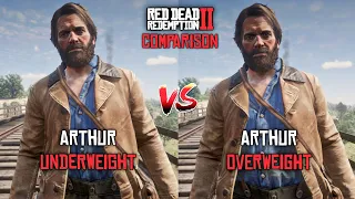 Fat vs Skinny(Comparison) - Red Dead Redemption 2