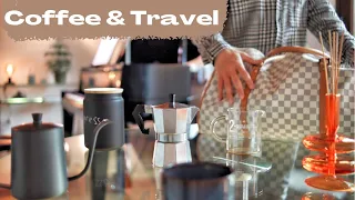 Coffee ☕️ & Travel 🧳 | 3 ways to enjoy Coffee | Moka pot | Hand Drip | Cold Brew | Coffee and Jazz